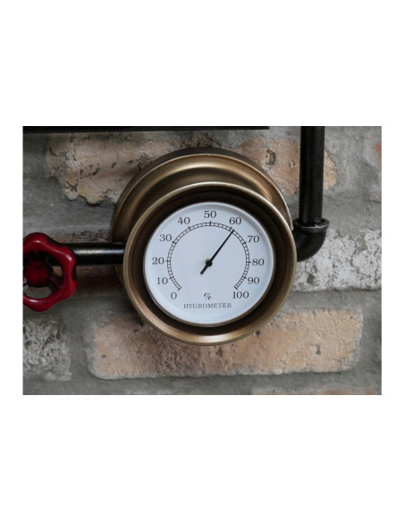 Horloge indus 3 vannes rouges