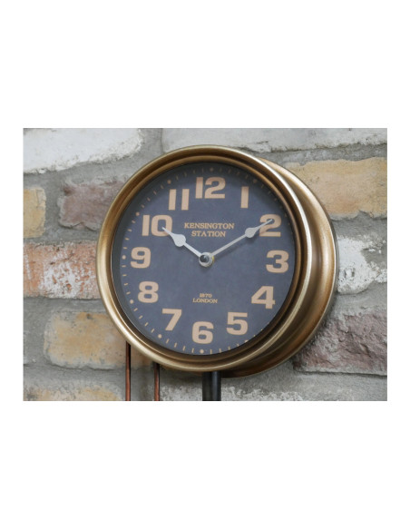 Horloge indus 3 vannes rouges