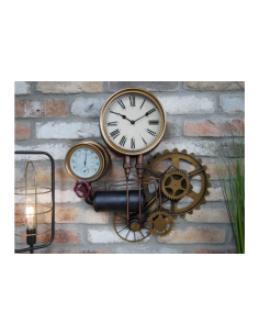 Horloge en métal avec...