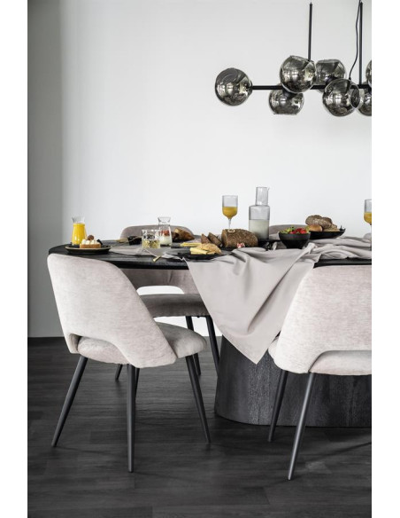 Table de repas ovale Aron 200 cm