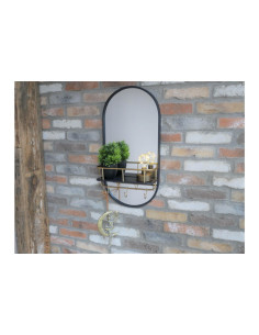 Miroir ovale en métal avec... 2
