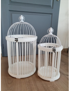 Lot de 2 Cages en bois et... 2