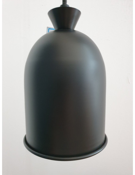 Lampe à poser en bois patiné et métal