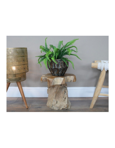 Support pour plantes tronc d'arbre