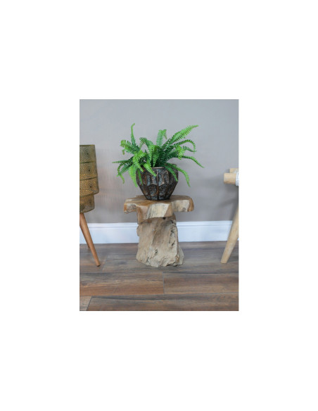 Support pour plantes tronc d'arbre