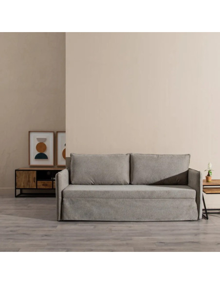 Canapé lit en tissu style Bohème chic