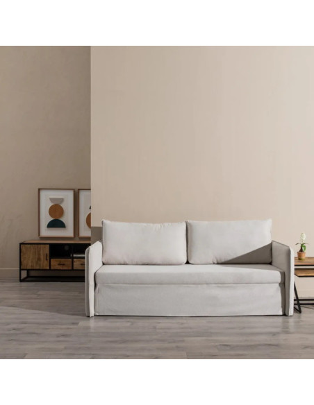 Canapé lit en tissu style Bohème chic