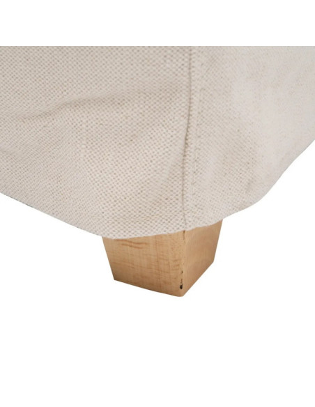Canapé cocooning déhoussable en tissu Beige