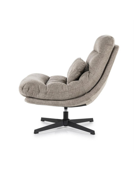 Fauteuil rotatif lounge avec coussin Cooper