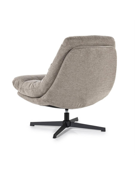 Fauteuil rotatif lounge avec coussin Cooper