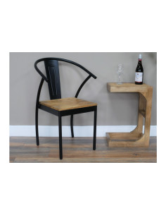 Chaise dossier arrondi à...