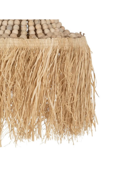 Lustre bohême chic en fibres naturelles
