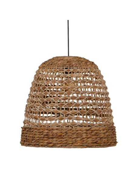 Grande suspension en rotin et bambou naturel