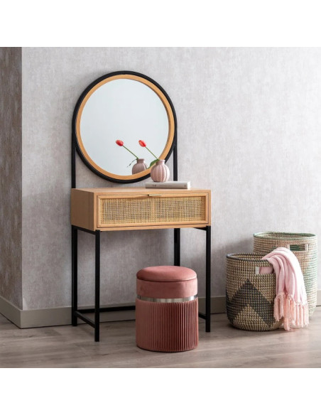 Petit meuble d'appoint avec miroir