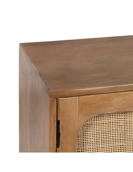 Meuble TV en manguier et rotin Tari