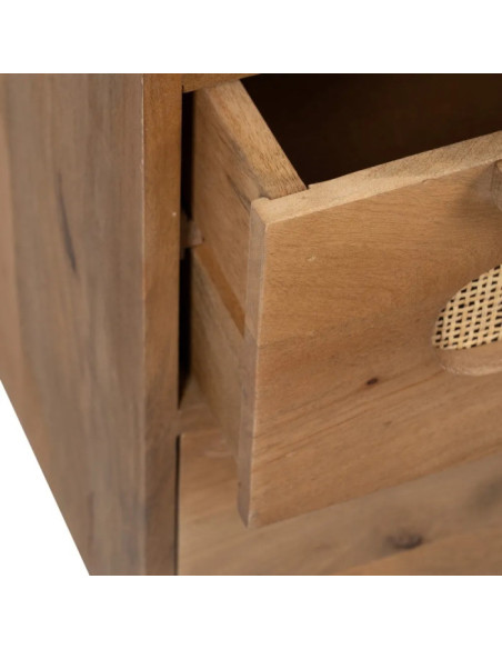 Armoire en manguier et rotin Tari