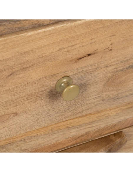 Commode en manguier et rotin Tari