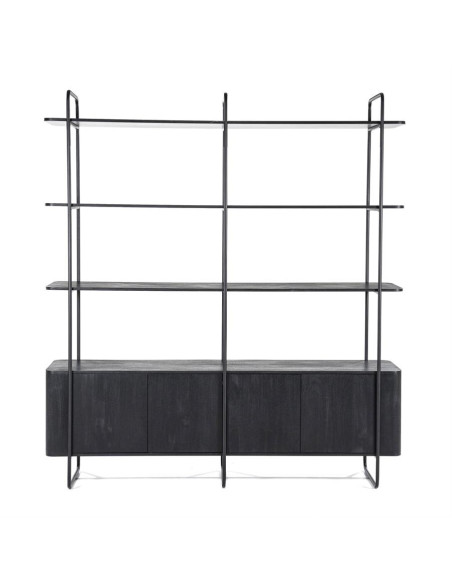 Bibliothèque design avec rangements James