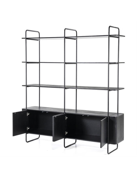 Bibliothèque design avec rangements James