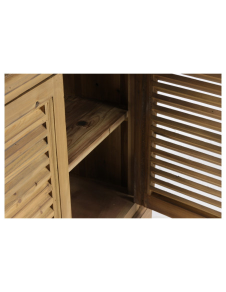 Vitrine haute avec portes persiennes