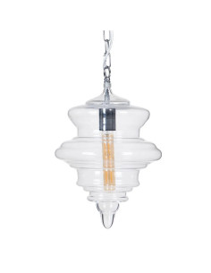 Lustre en verre transparent...