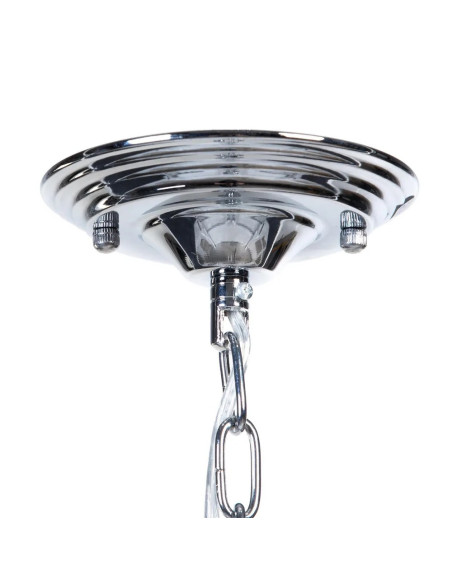 Lustre en verre transparent forme toupie