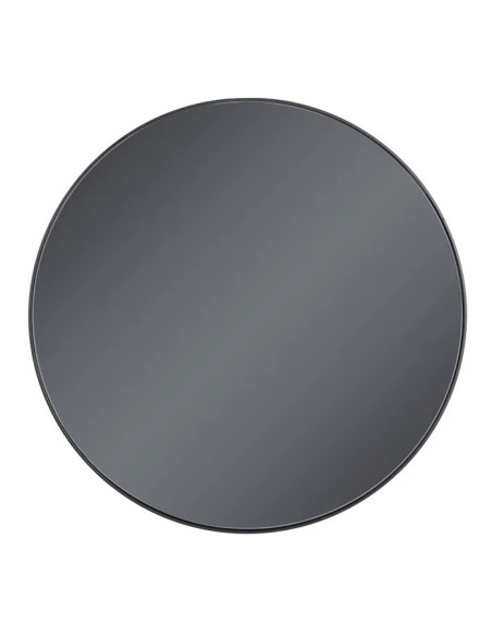 Miroir rond en métal anthracite 70 cm
