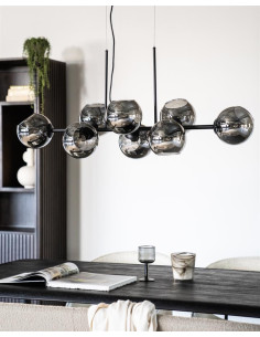 Luminaire 8 boules en verre...