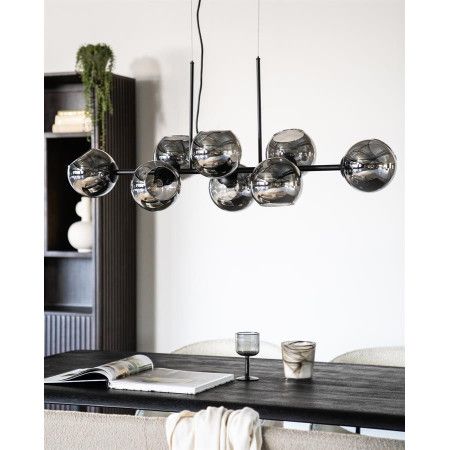 Lampadaire Industriel Sur Pied Verre Boules