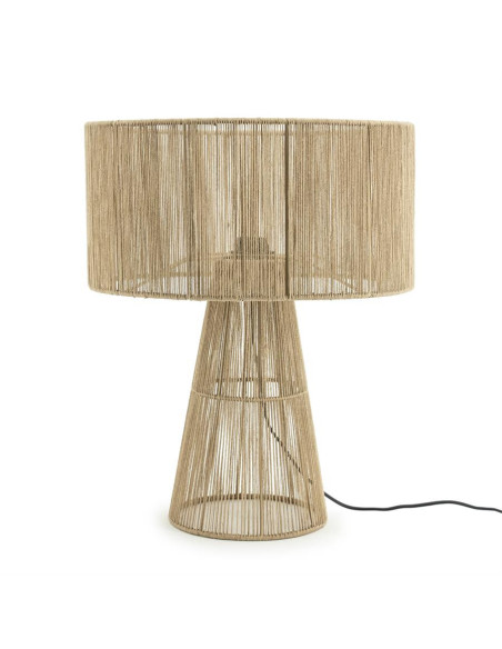 Lampe à poser en toile de jute Oshu