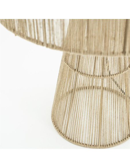 Lampe à poser en toile de jute Oshu