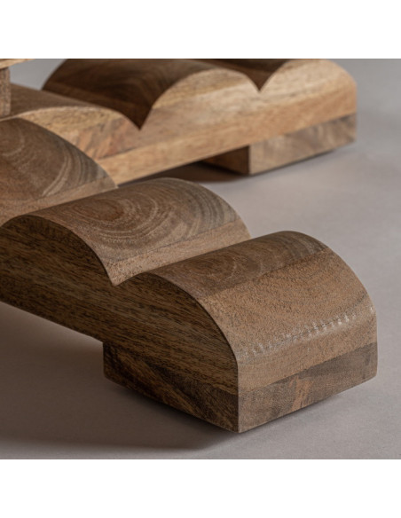 Table de repas ronde en manguier Kehrig