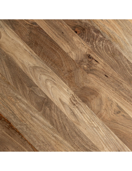 Table de repas ronde en manguier Kehrig