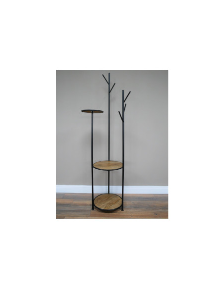Sellette trois niveaux avec porte manteaux 174 cm H