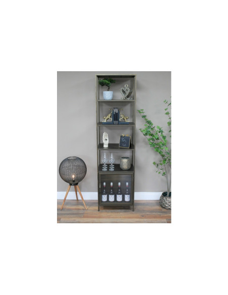 Meuble haut bibliothèque avec vitrine