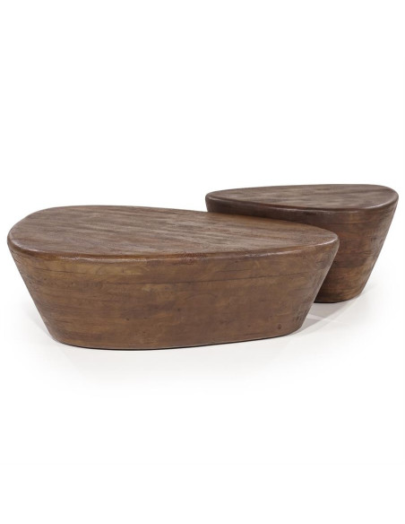 Table basse forme galet en manguier Mila