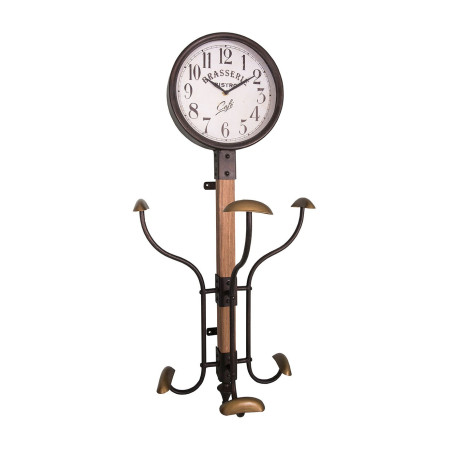 Horloge porte manteaux vintage