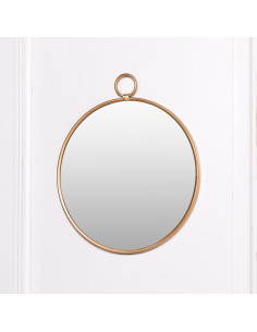Miroir rond avec crochet en...