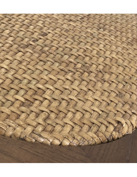 Fauteuil de bureau pivotant style colonial