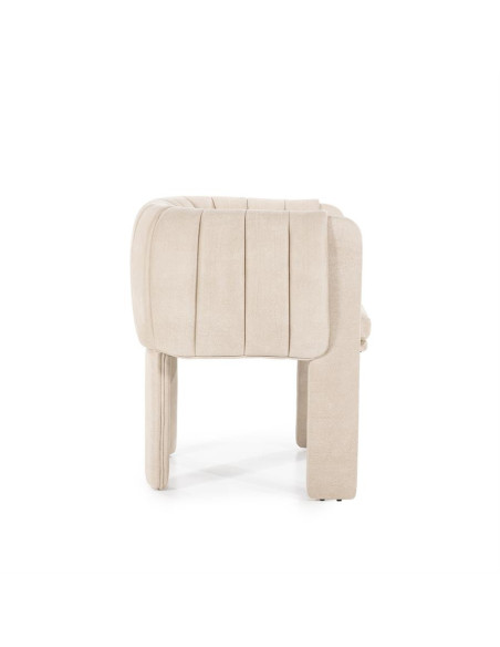 Fauteuil arrondi en tissu Lise