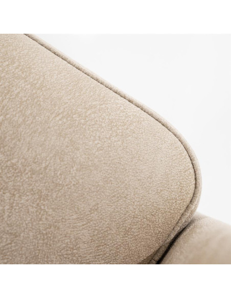 Fauteuil arrondi en tissu Lise