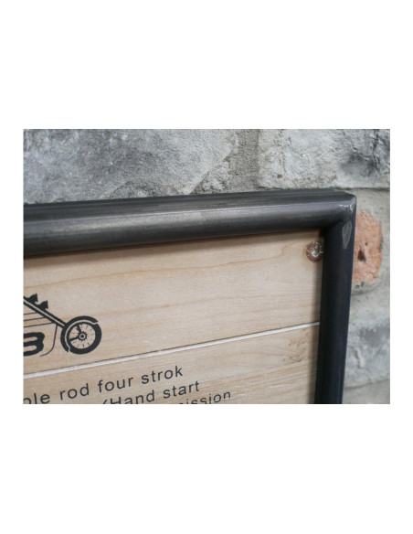 Cadre horloge déco racing moto club