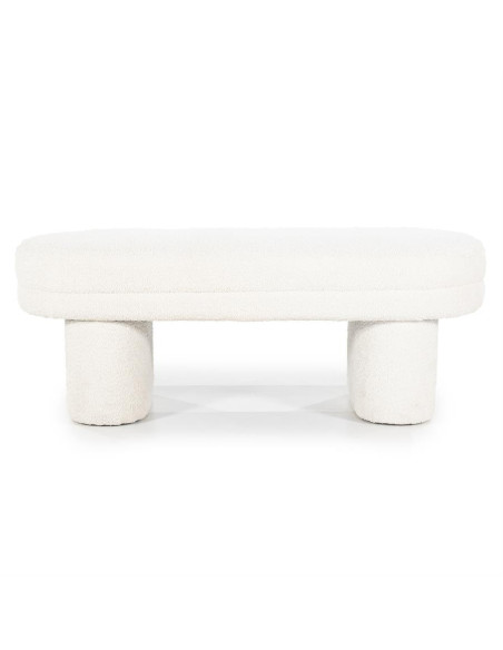 Banquette pouf en tissu contemporaine