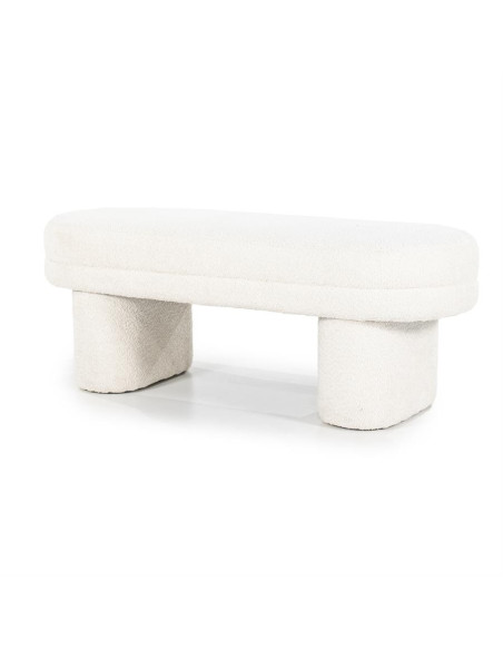 Banquette pouf en tissu contemporaine