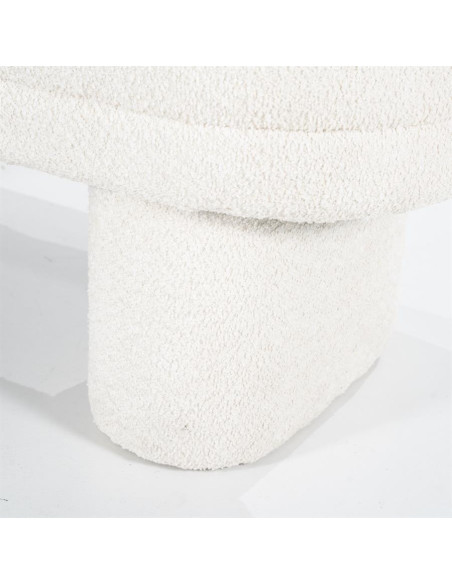 Banquette pouf en tissu contemporaine