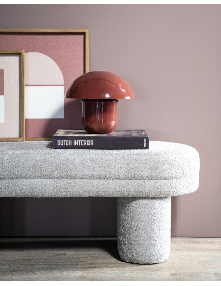 Banquette pouf en tissu contemporaine