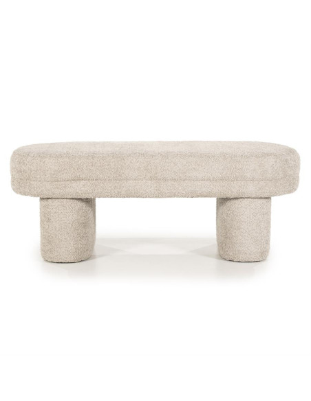 Banquette pouf en tissu contemporaine