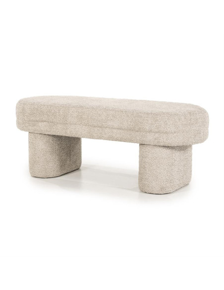 Banquette pouf en tissu contemporaine