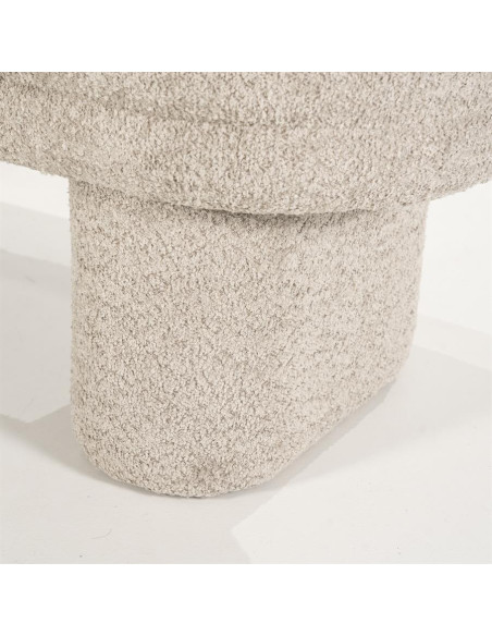 Banquette pouf en tissu contemporaine