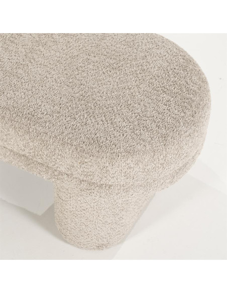 Banquette pouf en tissu contemporaine